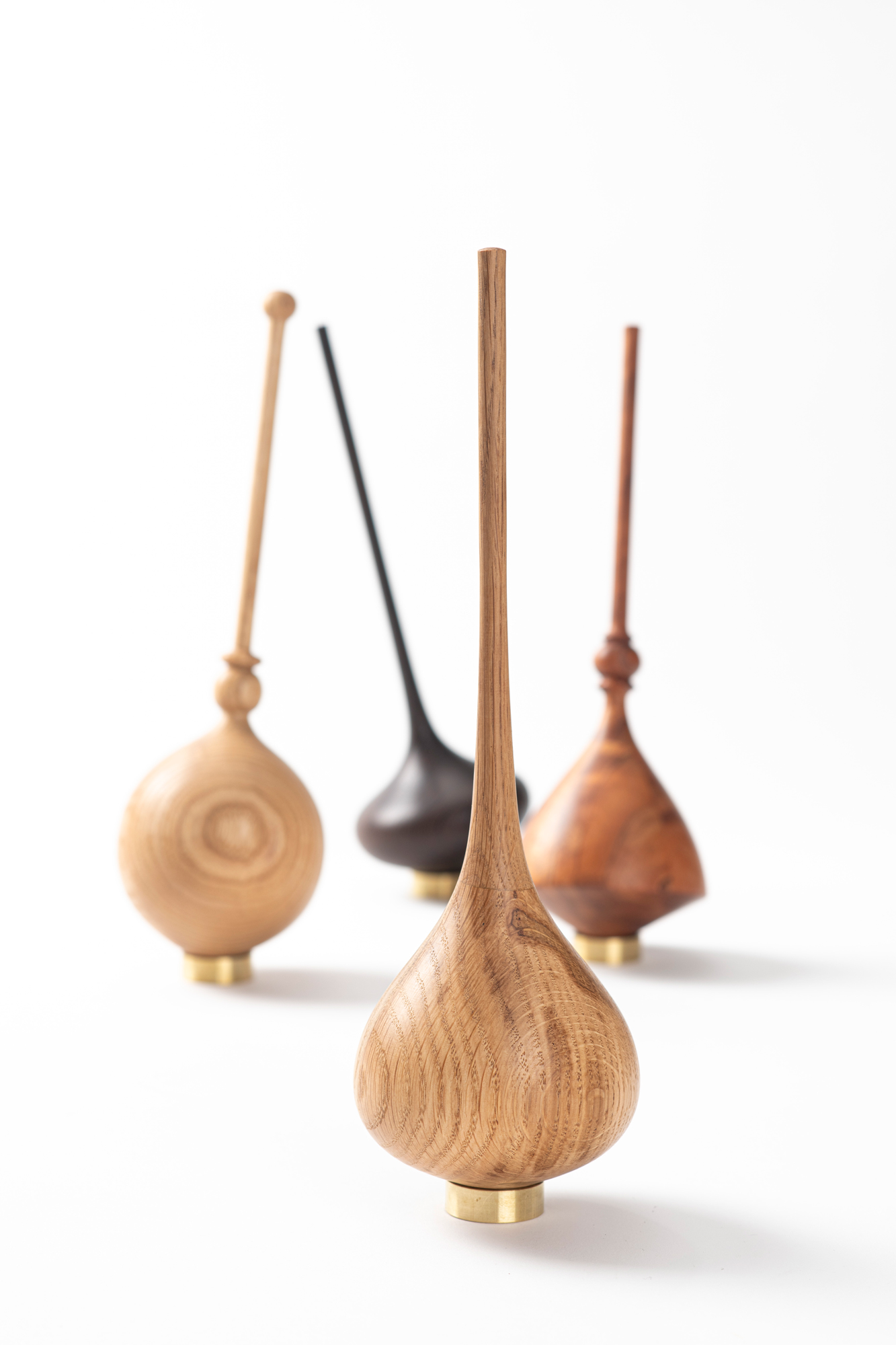 wooden spinning top