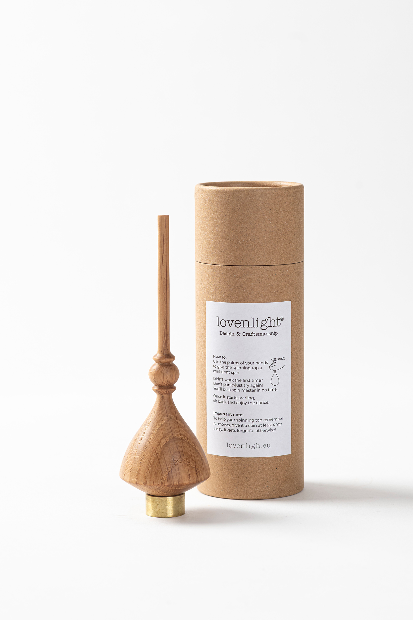 wooden spinning top