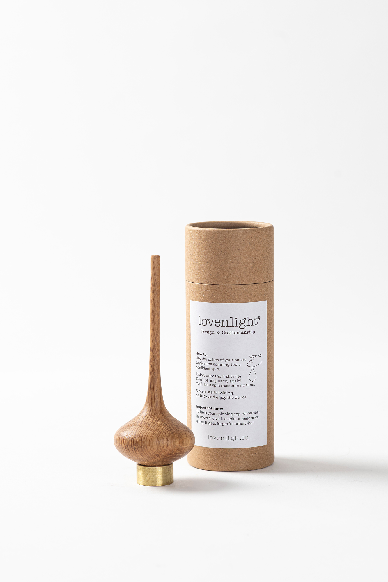 wooden spinning top