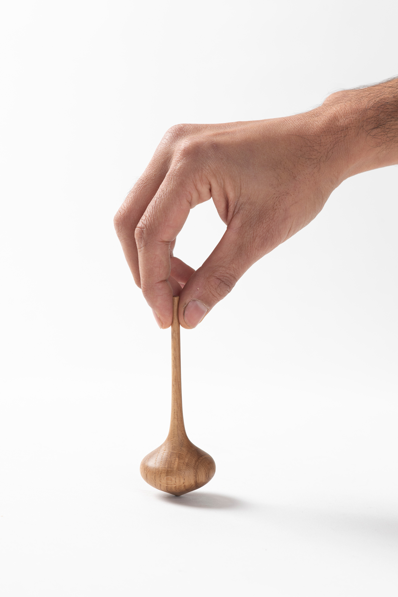 wooden spinning top