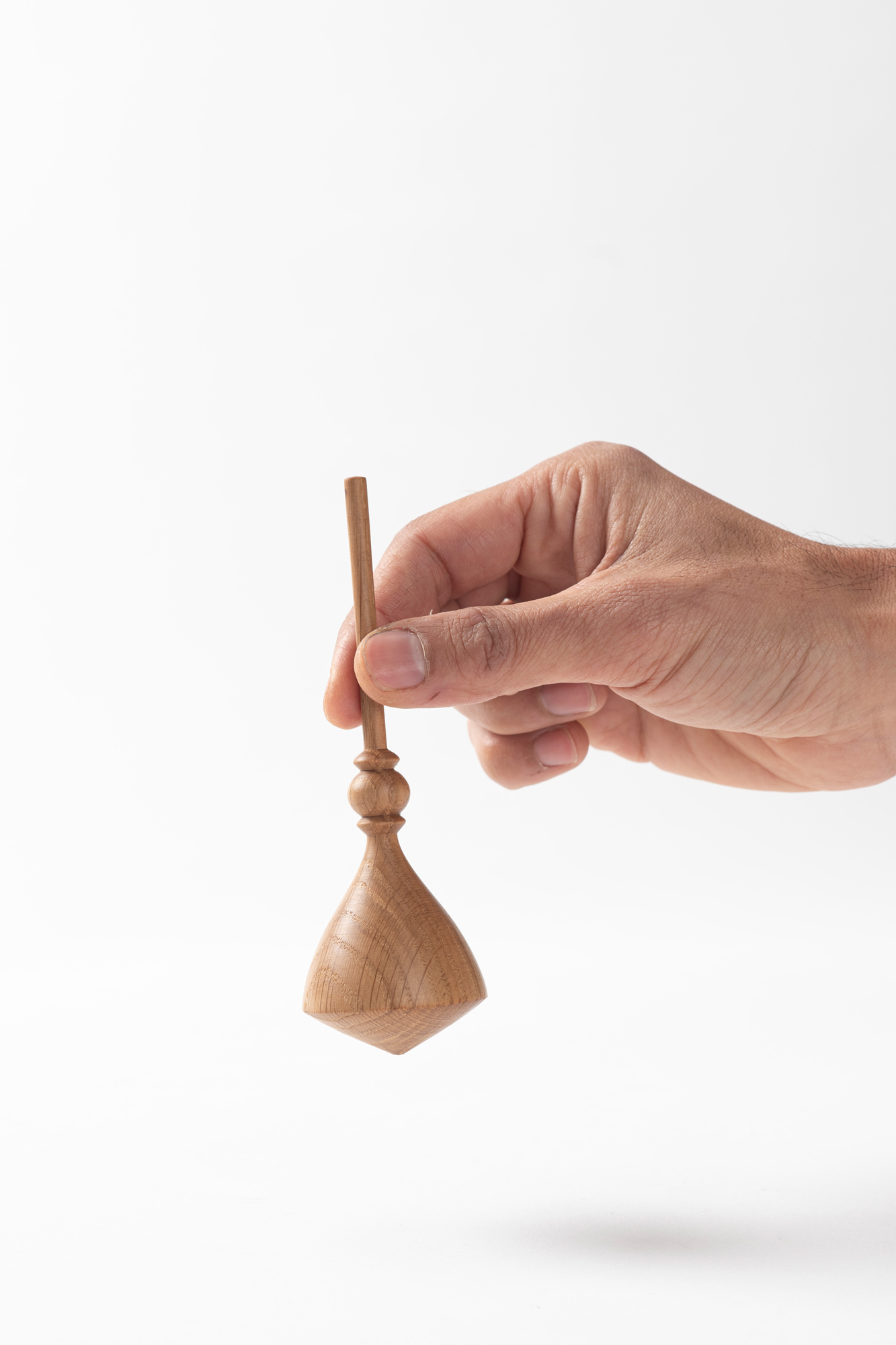 wooden spinning top