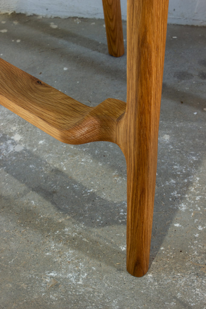 Oak low stool