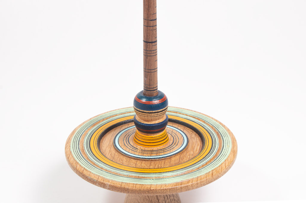 wooden large collector spinning top